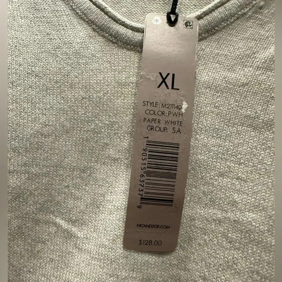 Nice+Zoe paper white tops size XL - Picture 8 of 10